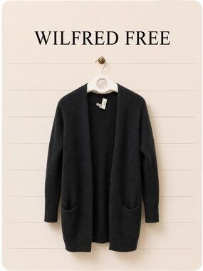WILFRED FREE – Black Open Cardigan (XS)
